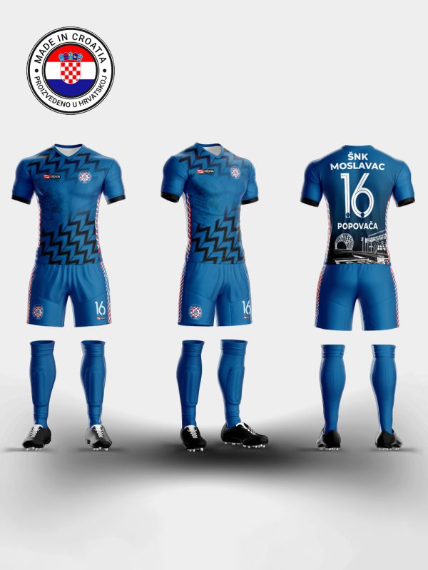 SNK Moslavac Popovača - custom design dres + hlačice + plavi
