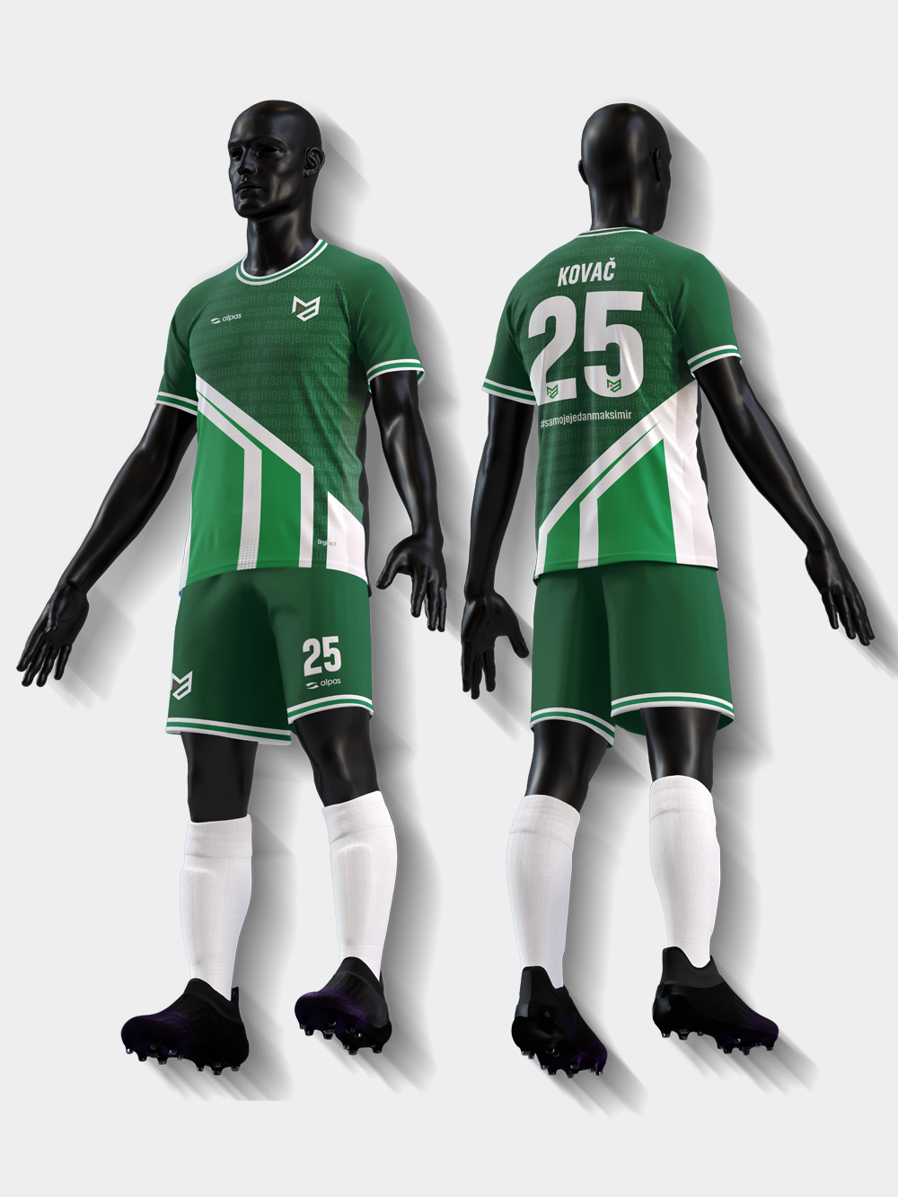 NK Maksimir – zeleni dres + hlačice + štucne