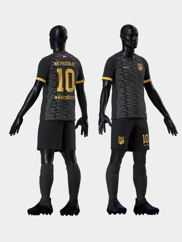 NK Prigorje Markuševec - custom design dres + hlačice + štucne crni
