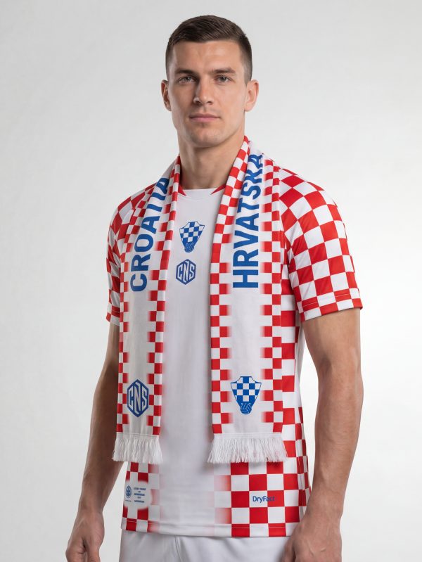CNS Croatia šal crveno/bijeli 2026