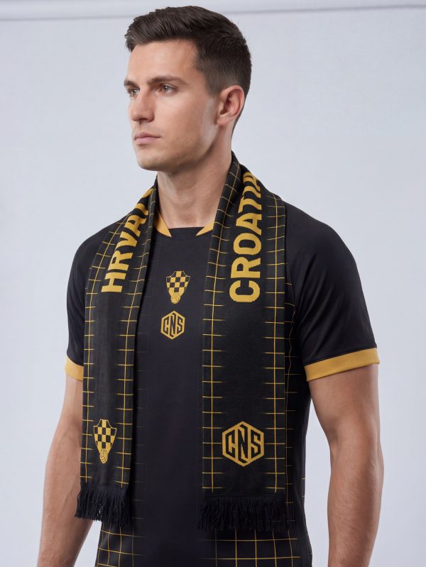 CNS Croatia šal crno/zlatni 2026