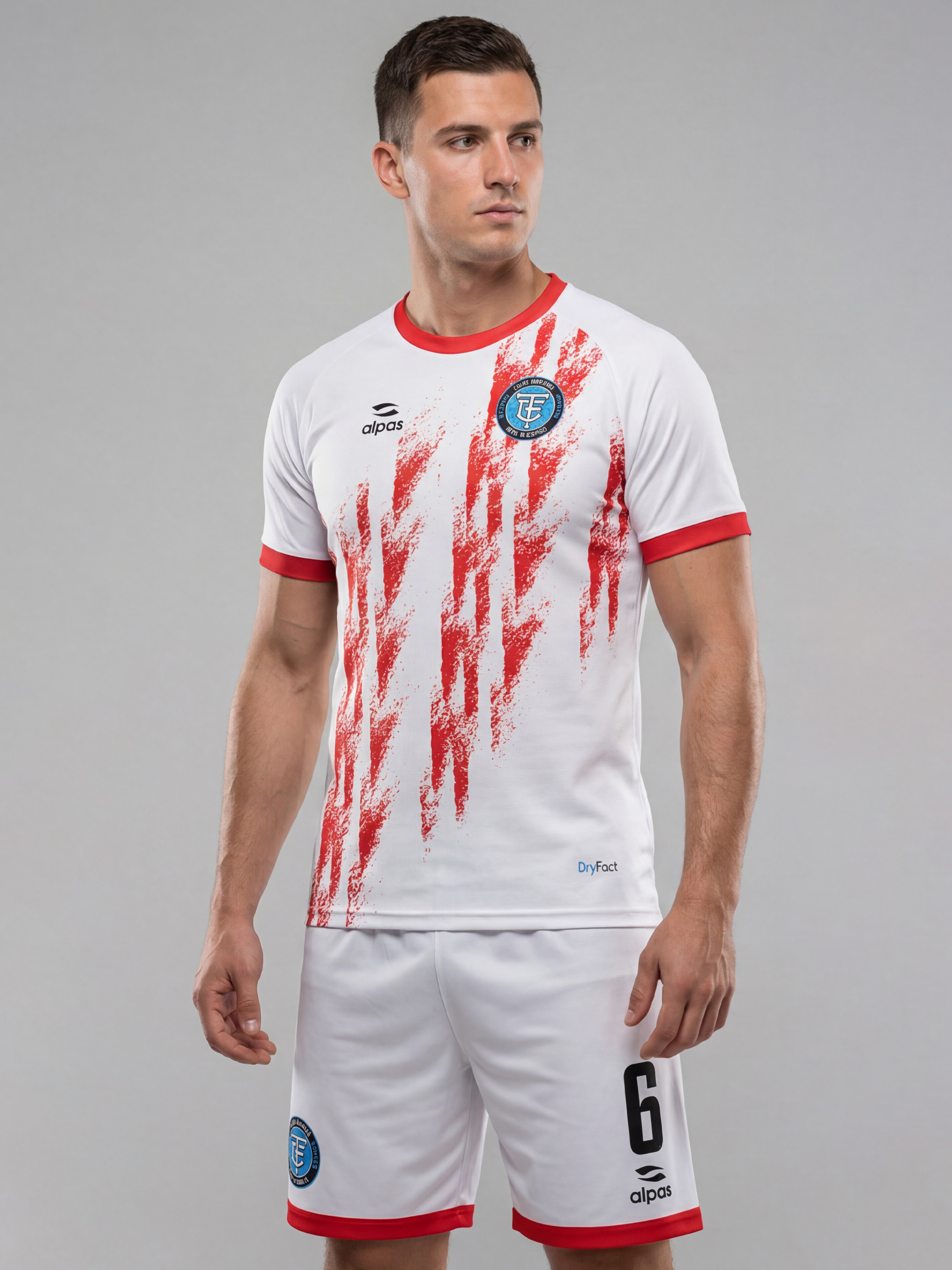 Nogomet Dublin bijela-crvena