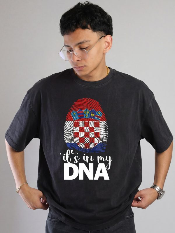Hrvatska DNA crna majica
