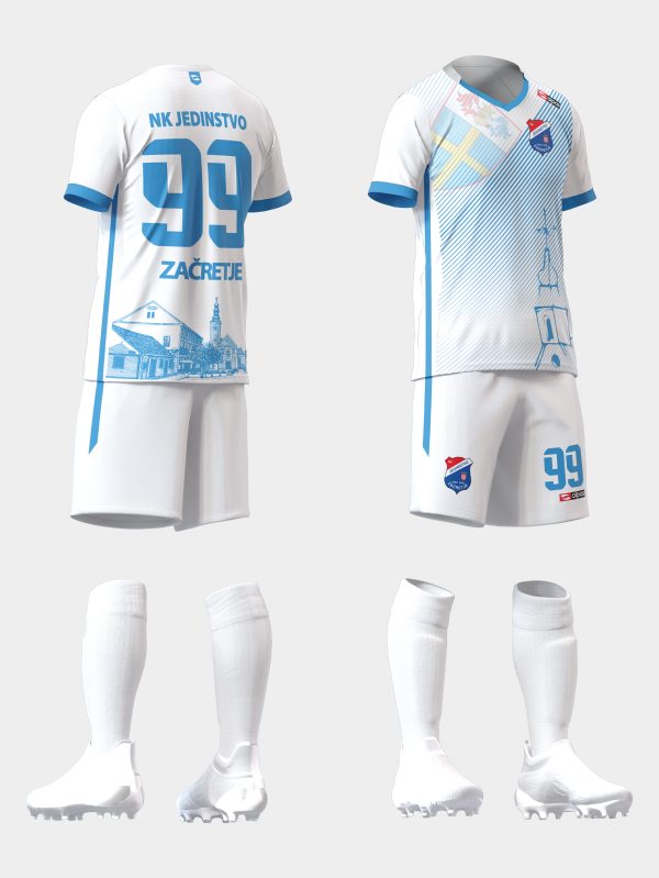NK Jedinstvo Začretje - dres + hlačice + štucne bijeli