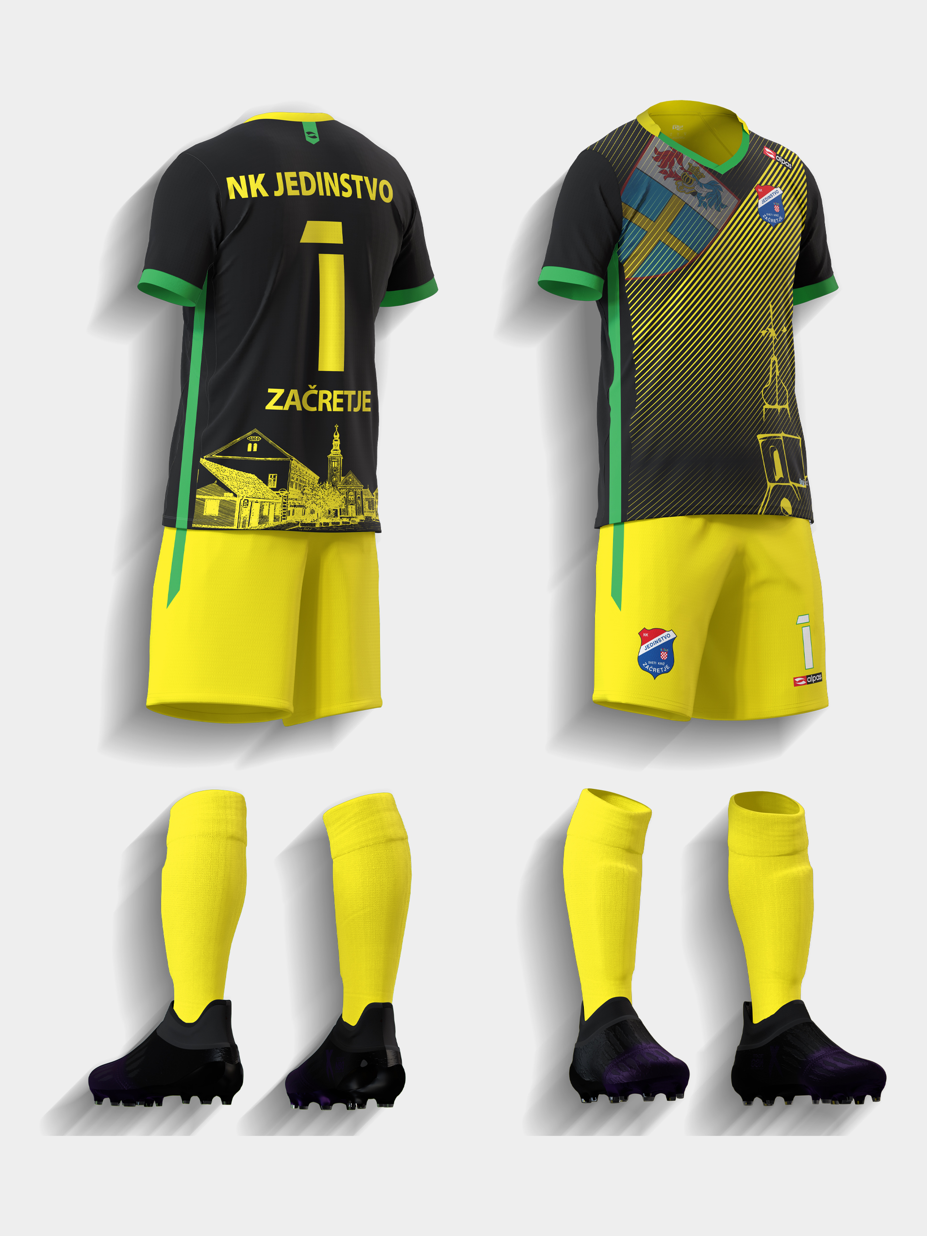 NK Jedinstvo Začretje – golmanski dres + hlačice + štucne
