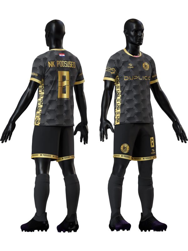 NK Podsused - custom design dres + hlačice + štucne crni LEGENDE