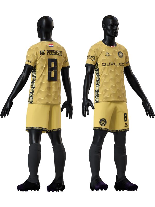 NK Podsused - custom design dres + hlačice + štucne zlatni LEGENDE